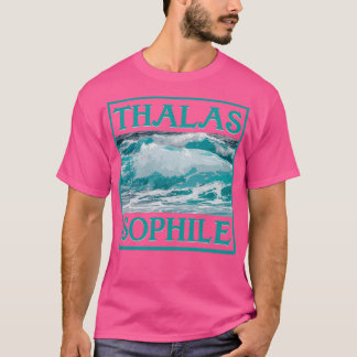 THALASSOPHILE ZEE OCEAN MARITIME WAVES T-SHIRT