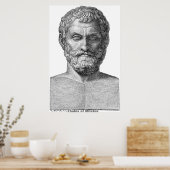 Thales of Miletus/Griekse filosoof / Poster (Keuken)