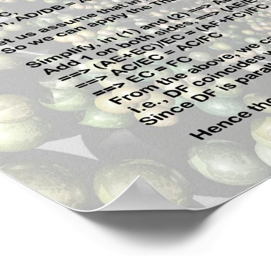 Thales Theorem Poster (Hoek)