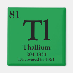 Thallium periodiek systeem magneet