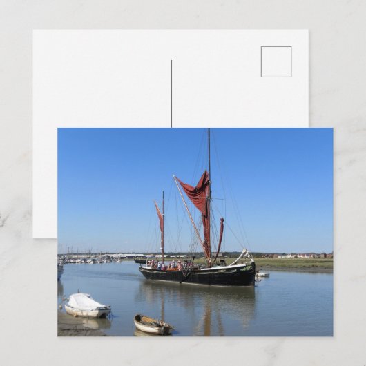 Thames Barge Sailing Boat Briefkaart (Voorkant / Achterkant)