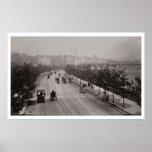 Thames Embankment (foto sepia) Poster