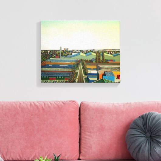 Thames Gateway Windows Canvas Afdruk (Insitu (Woonkamer))