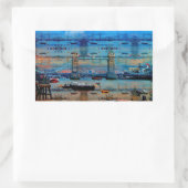 Thames Memories of Tower Bridge, London England Rechthoekige Sticker (Tas)