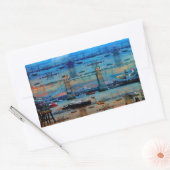 Thames Memories of Tower Bridge, London England Rechthoekige Sticker (Envelop)