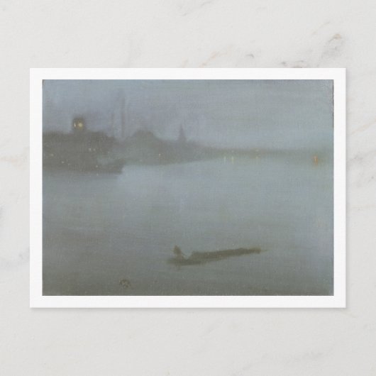 Thames — Nocturne in Blue and Silver, c.1872/8 (oi Briefkaart (Voorkant)