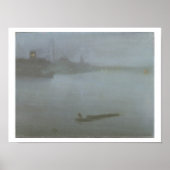 Thames — Nocturne in Blue and Silver, c.1872/8 (oi Poster (Voorkant)