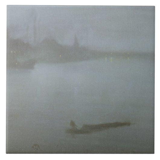 Thames — Nocturne in Blue and Silver, c.1872/8 (oi Tegeltje (Voorkant)