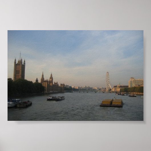 Thames River, Londen; oktober 2005 Poster (Voorkant)