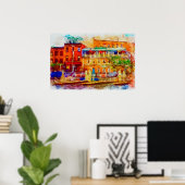 Thames Street, Fells Point, Baltimore, Maryland Poster (Thuiskantoor)