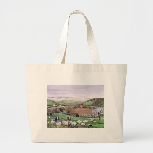 Thames Uitzicht Grote Tote Bag (Voorkant)