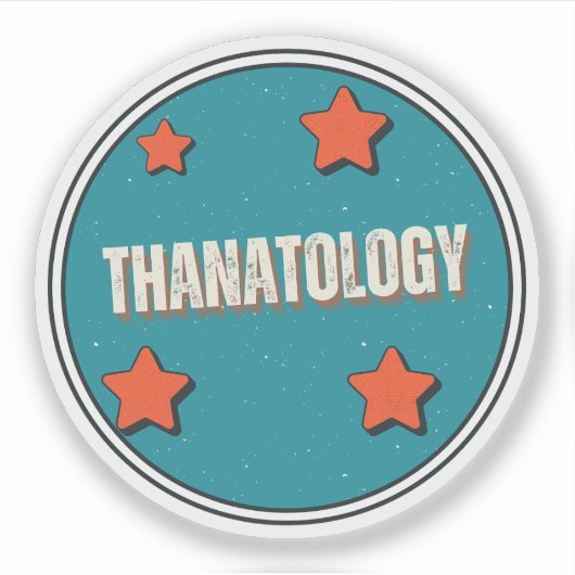 Thanatologie Sticker (Voorkant)