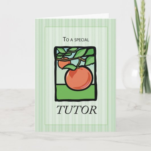 Thandler, leraar bedankt, Apple Bedankkaart (Voorkant)