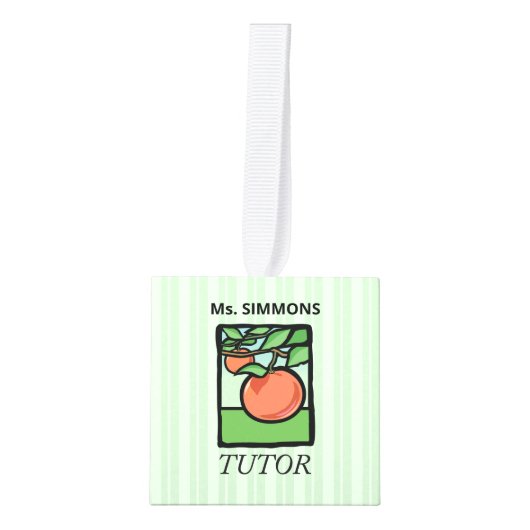 Thandler, leraar bedankt, Apple Decoratie (Voorkant)