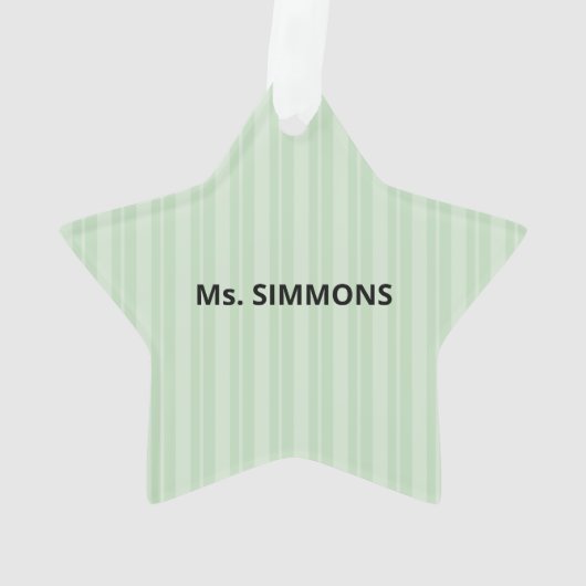 Thandler, leraar bedankt, Apple Ornament (achterkant)