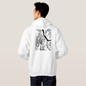 Thane Maharashtra Kaart Hoodie (Achterkant volledig)