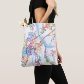 Thane Maharashtra Kaart Tote Bag (Dichtbij)
