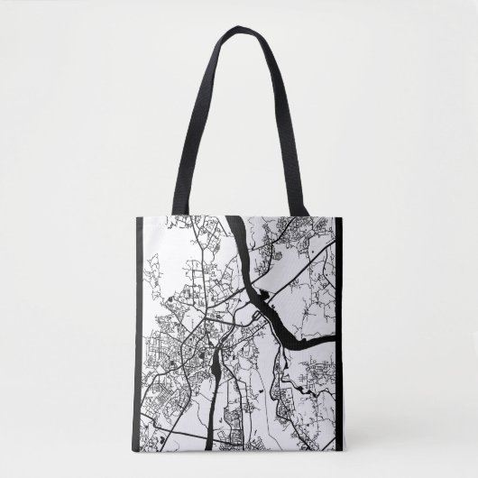 Thane Maharashtra Kaart Tote Bag (Voorkant)