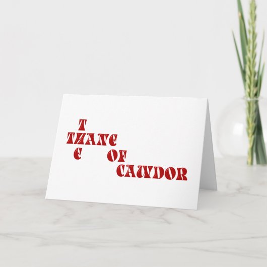 thane van Cawdor Kaart (Voorkant)
