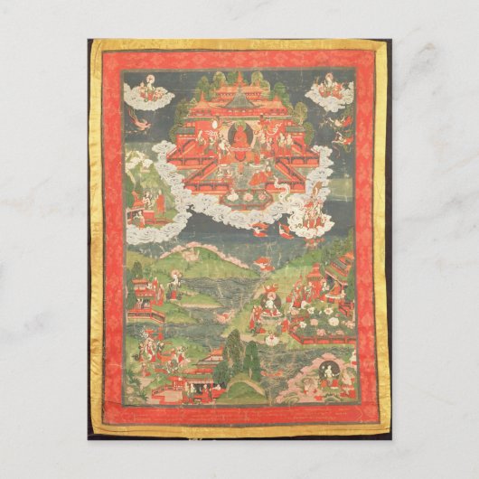 Thangka van het Paradijs van Amitabha Briefkaart (Voorkant)