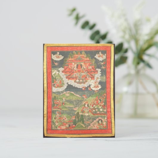 Thangka van het Paradijs van Amitabha Briefkaart (Staand voorkant)