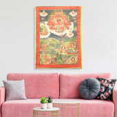 Thangka van het Paradijs van Amitabha Canvas Afdruk (Insitu (Woonkamer))