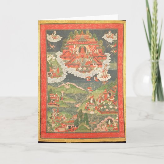 Thangka van het Paradijs van Amitabha Kaart (Voorkant)