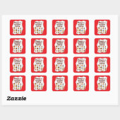 Thank a Worker Today Diversity Workers Design Vierkante Sticker (Vel)