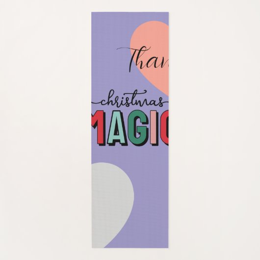 Thank Christmas Magic Pastel Yoga Mat | Holiday We (Voorkant)