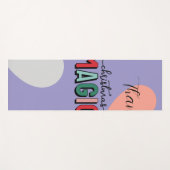 Thank Christmas Magic Pastel Yoga Mat | Holiday We (Voorkant (horizontaal))