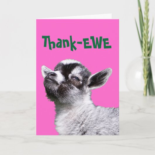 Thank-EWE Miniature Goat Kaart (Voorkant)