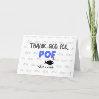 Thank God for Plenty of Fish Card Feestdagen Kaart