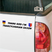 Thank God I'm Transylvanian Saxon Bumpersticker (Op Truck)