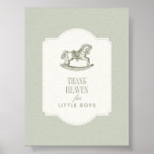 Thank Heaven for Little Boys Wall Art Poster (Voorkant)
