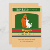 Thank Heaven for Pets Greeting Card Feestdagenkaart (Voorkant / Achterkant)