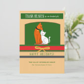 Thank Heaven for Pets Greeting Card Feestdagenkaart (Staand voorkant)