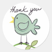 THank je rokers Ronde Sticker (Voorkant)