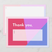 Thank someone yourself bedankkaart (Voorkant / Achterkant)