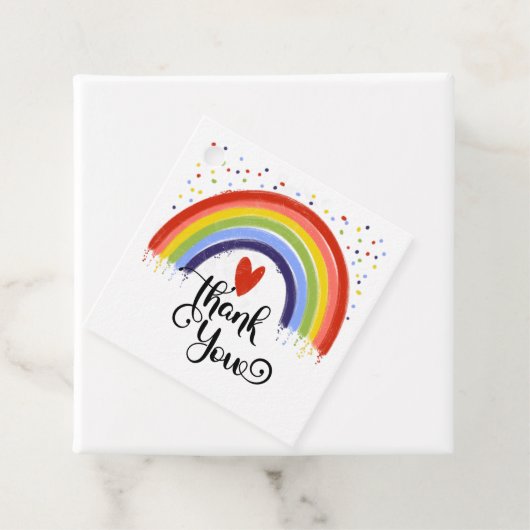THank u Rainbow Squker-labels Bedankjes Labels (In situ)