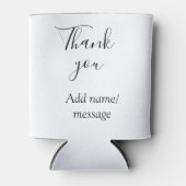 Thank you add name message simple stylish calligra blikjeskoeler (Voorkant)