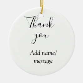 Thank you add name message simple stylish calligra keramisch ornament