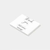 Thank you add name message simple stylish calligra post-it® notes (Schuin)