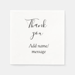 Thank you add name message simple stylish calligra servet