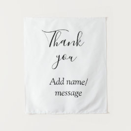 Thank you add name message simple stylish calligra wandkleed