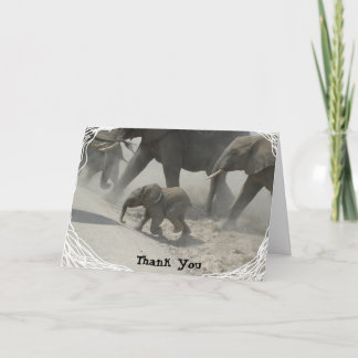 Thank You -   African Elephant Bedankkaart