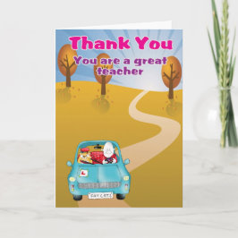 thank you are a great teacher bedankkaart