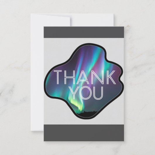 Thank You, Aurora Borealis  Bedankkaart (Voorkant)