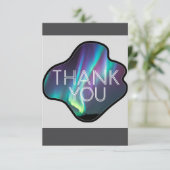 Thank You, Aurora Borealis  Bedankkaart (Staand voorkant)