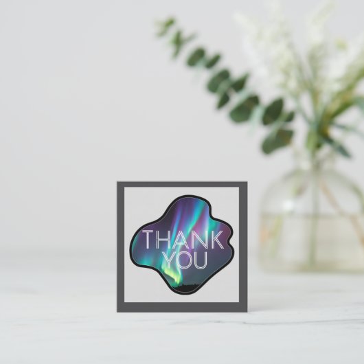 Thank You, Aurora Borealis  Informatiekaartje (Staand voorkant)