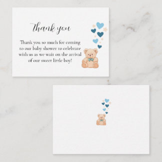 Thank You Baby Shower Card – Sweet Little Boy Notitiekaartje